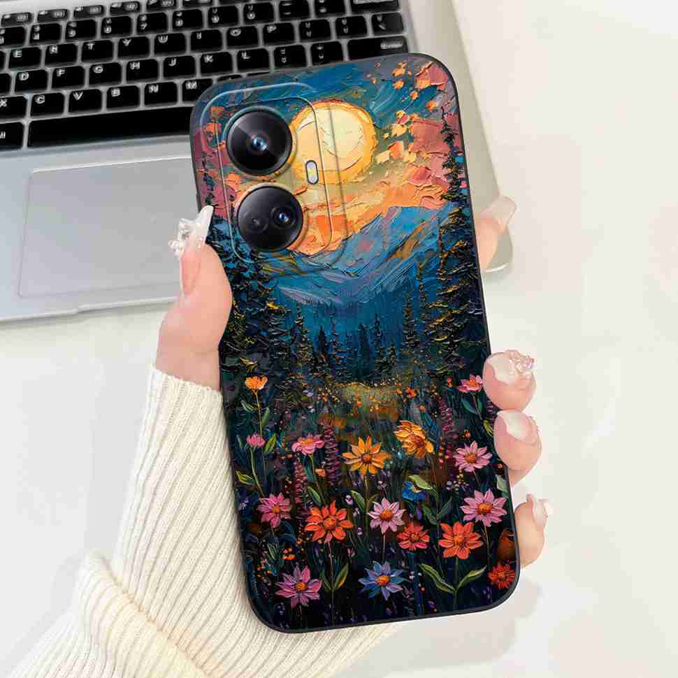 For Oppo Realme 10 Pro+ 5G Case Fashion Girl Luxury Cat Soft Silicone Cover For Realme 10 Pro+ 10pro Plus 6.7" Protective Shell