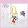 Shin Crayon Chan Canvas Handbag With Waterproof Material For School Commuting