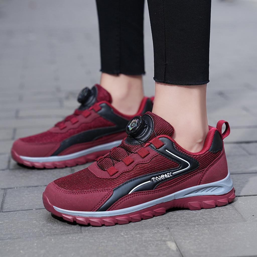 Trendy Men's and Women's Shoes, Durable and Breathable Running Shoes, Versatile Rotating Button Casual Shoes