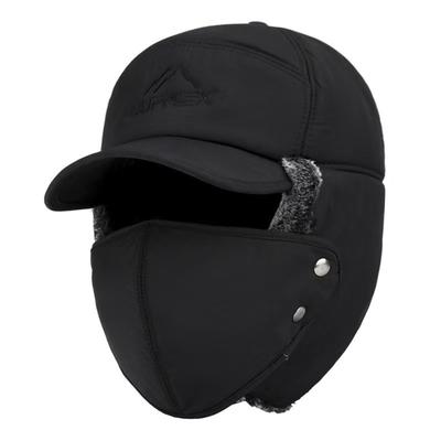 Lei Feng Hat Winter Men's Outdoor Cycling Warmth And Cold Plus Velvet Ear Mask Hat Thickened Cotton Hat