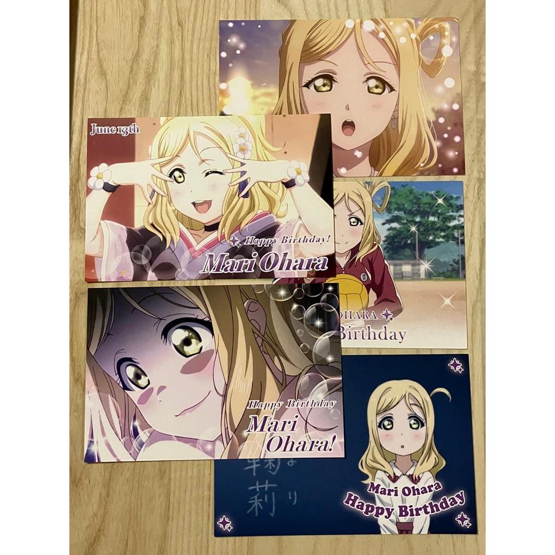 

137 Mari Ohara Birthday Postcard Love Live
