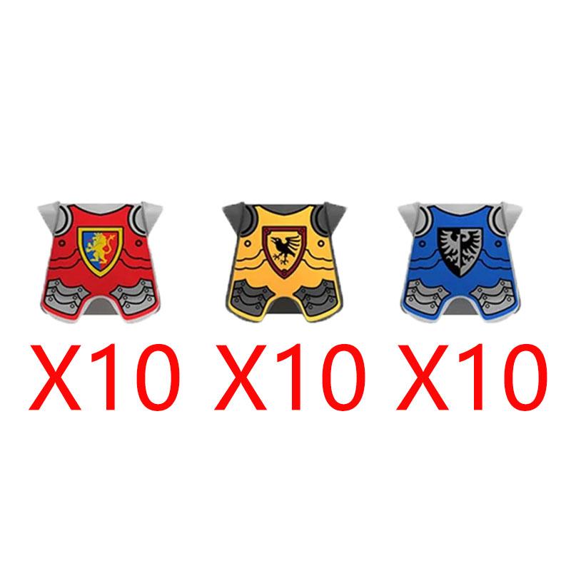 Building Blocks Medieval Ancient Solider Figures Knight Gifts Equipments Accessories Vest War-horse Flags MOC Mini Bricks Toys