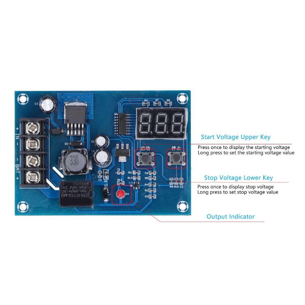 for 12-24V Battery Battery Charging Protection Board LED Battery Control Module  Power Control