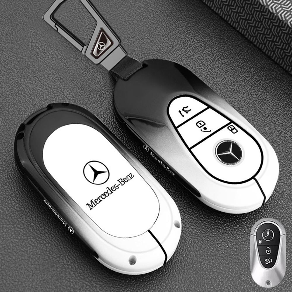 Car Key Rings For Mercedes Benz AMG A B C E S Class GLC CLA CLE S450 W222 W176 W204 W205 W177 X167 Car Remote Key Case Cover FE1