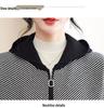 Stylish Autumn Hooded Cardigan for Middle-Aged Women – Age-Defying Knit Sweater Set for Spring and Fall