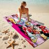 1Pc Mickey Friends City Beach Towel, Quick Dry, Multi-Use for Beach Pool Gym Yoga Home Travel, Christmas, Halloween, Xmas Gift Em92831
