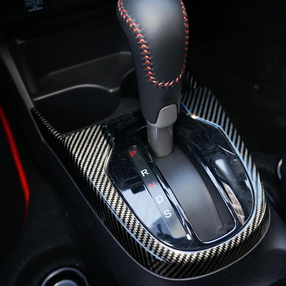 For Honda Jazz GK 2014-2024 2025 Fit 2018 - 2024 2025 AT Gear Shift Panel Trim Decoration Cover Sticker Interior Accessories