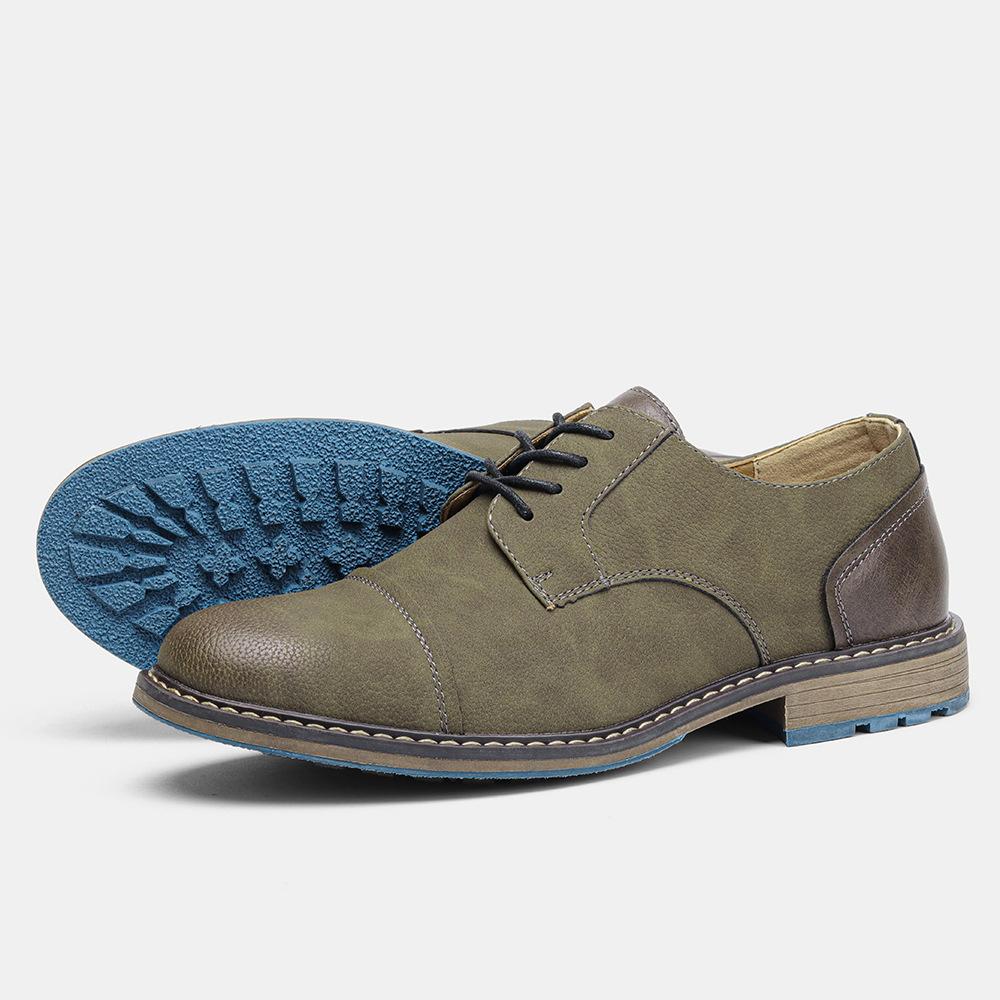 Luxury Men Oxford Shoes Lace Up Split Toe Coffee Black Formal Dress Shoes Non-slip Office Business Shoes Men Big Size 7-13