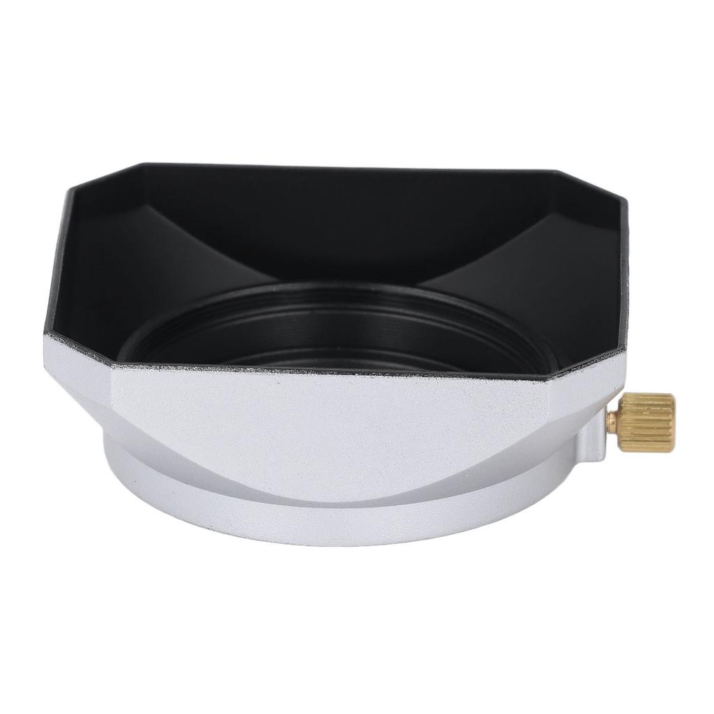 43mm Square Metal Lens Hood Aluminum Alloy ABS Digital Camera Square Lens Hood Shade for 25mm Or Above Focal Length