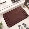 Cross-Border Coral Fleece Non-Slip Absorbent Bathroom Mat for Toilet & Sink