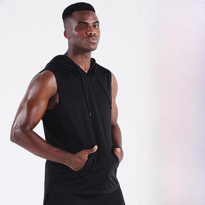 Men's Hooded Sleeveless Fitness Vest: Quick-Drying, Breathable Mesh for Running & Basketball