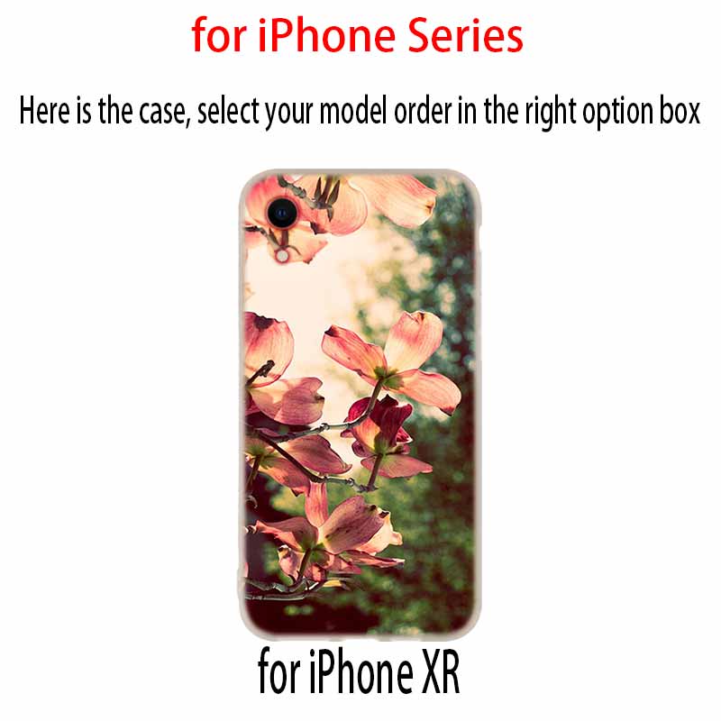 Orchid Flowers Colorful Soft Silicone Case For iPhone 13 11 12 Pro X XS Max XR 6 6S 7 8 Plus SE Mini Cover