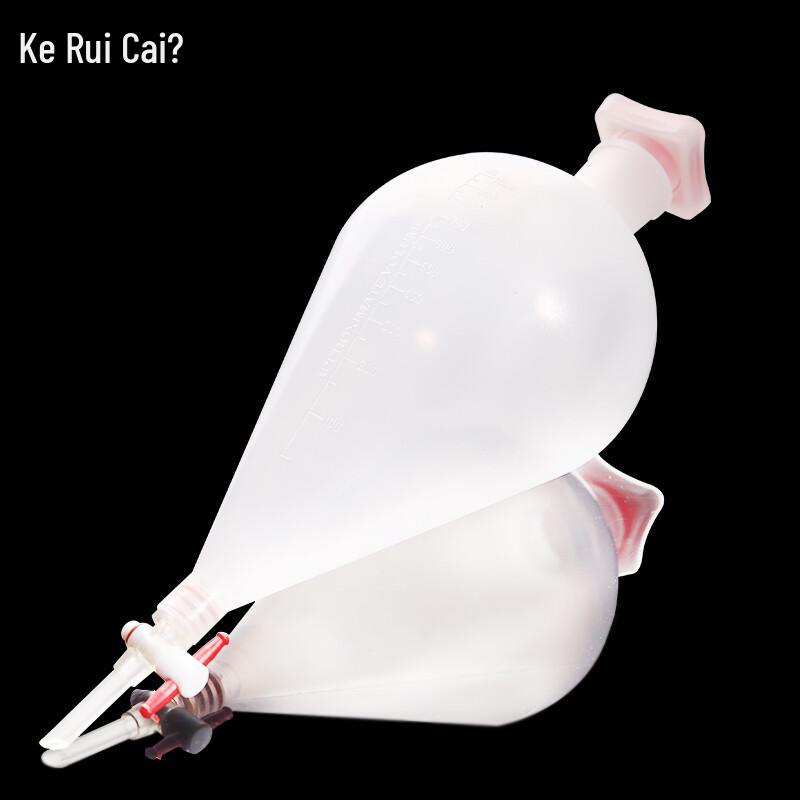 PP Plastic Pear-shaped Separatory Funnel 250ml