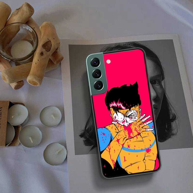 Cartoon Invincible Phone Case For Samsung Galaxy S22 S25 Ultra S21 S10 Plus S26 Edge S20 S23 S24 FE Cover Silicone Soft TPU