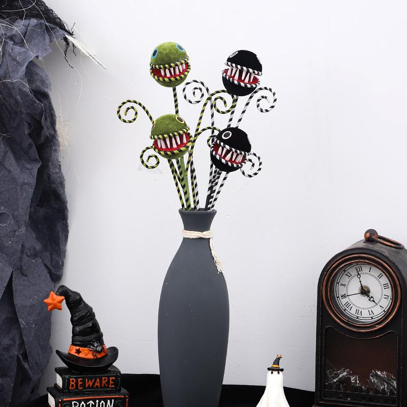 Halloween Decorations, DIY, Creative Horror Decorations, Man Eating Flower Cuttings and Bouquets, Home Party Decorations, Home Ornaments