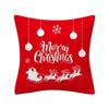 Weihnachts-Kissenbezug Kissenbezug Polyester Frohe Weihnachten Aufdruck Sofakissen Dekoration Kissenbezug Weihnachtsgeschenk,(8)