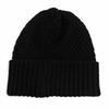 Great CHANEL Knit cap COCO Mark hat black cashmere Women Used