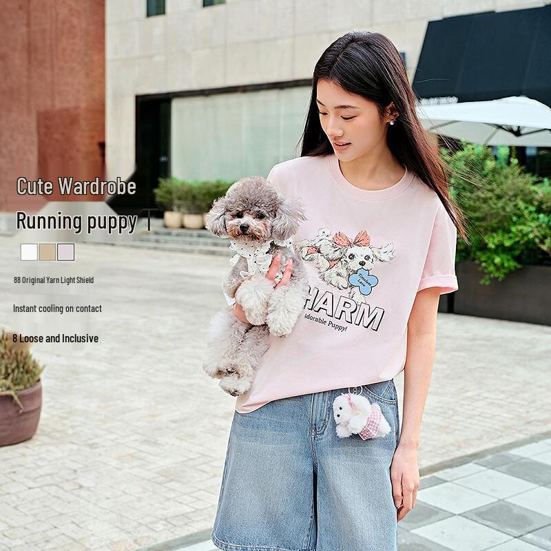 

LED IN Running Puppy Cool-feel T-shirt S