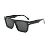 Fashionable Square Large Frame Sunglasses Men's Classic Retro UV Resistant Glasses Outdoor Driving Sun Protection Goggles