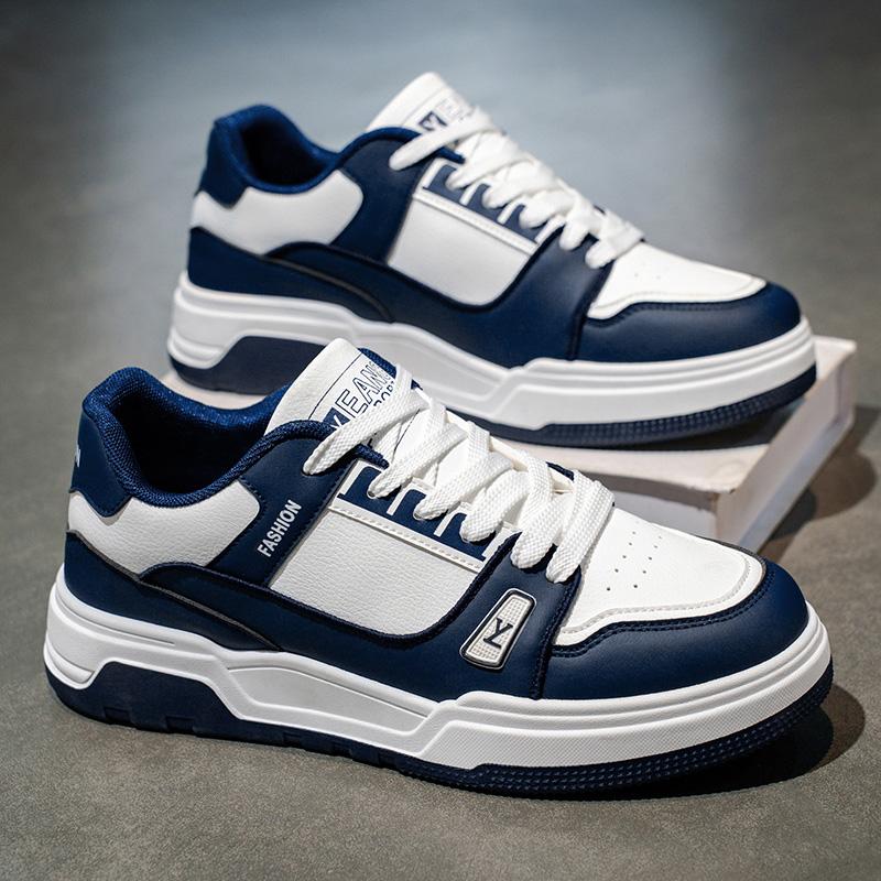 New Men's Classic Fashion Low Top Thick Sole Skateboarding Shoes Comfortable Soft Sole Basketball Sneakers