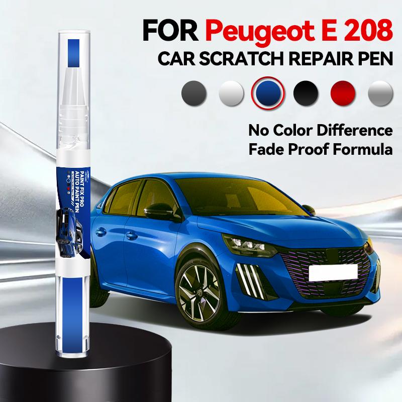Pro PEUGEOT E-208 Korekční barva Sada na opravu kol Rychlá a snadná oprava škrábanců na kolech Barva na ráfky pro opravu kol auta Stříbrná