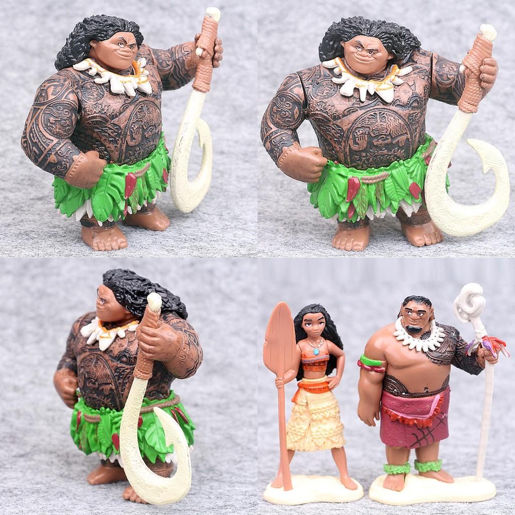 Captivating Moana 6 Pcs Action Figures Dolls Ideal For Playtime And Decoration