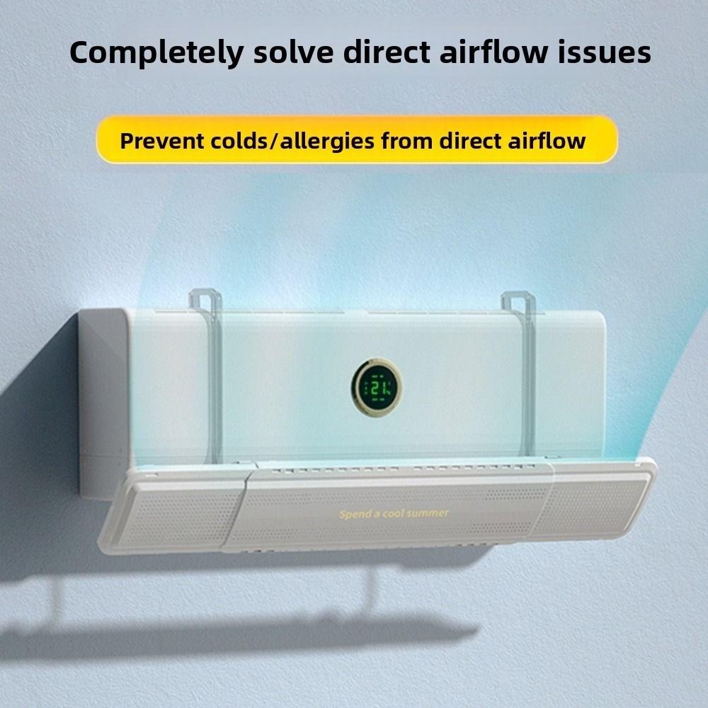 Anti Direct Blowing Air Conditioner Windshield Adjustable Scalable Air Guide Plate Room