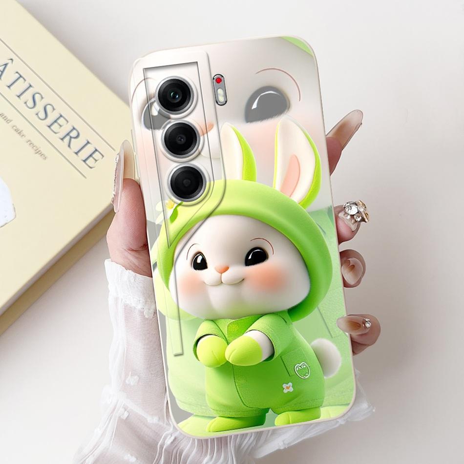 For Tecno Camon 40 Pro 4G Camon40 CM5 CM6 Cute Rabbit Cat Cartoon Phone Case For Camon 40 40Pro 4G Soft Silicone Cases Bumpers