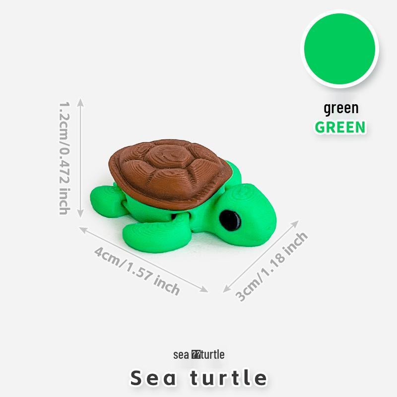 Colorful 3D Printed Small Animal Toys - Simulation Animal Models for Micro-Landscape Decoration