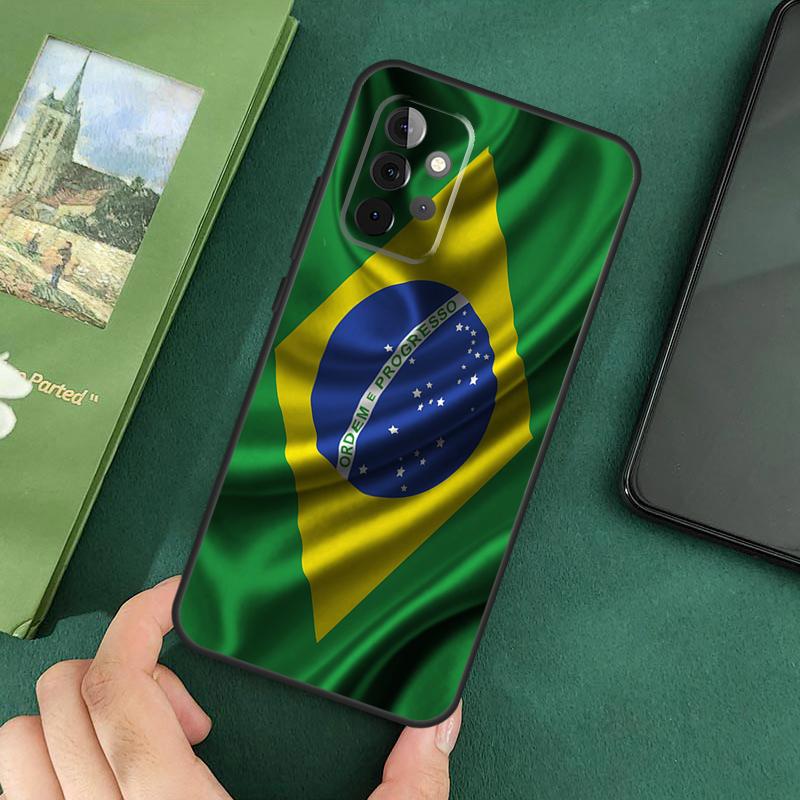 Brazil Brazilian Flag Phone Case For Samsung Galaxy A06 A05 A16 A55 A35 A15 A53 A33 A13 A22 A32 A52 A14 A34 A54
