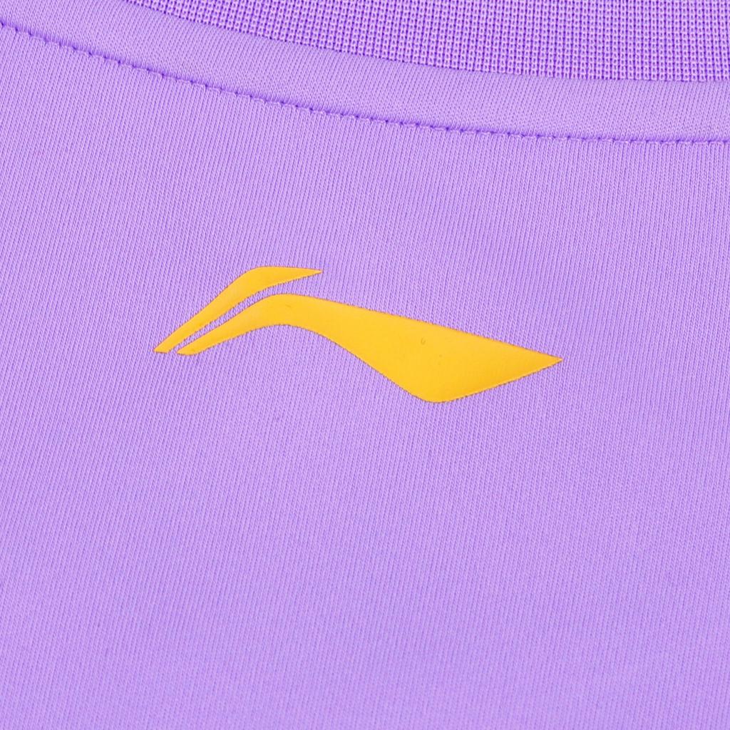 Série de Tênis de Mesa Li Ning Moda Minimalista Secagem Rápida Respirável Camiseta de Manga Curta Top para Esportes ao Ar Livre Unissex tops AHSW069-3