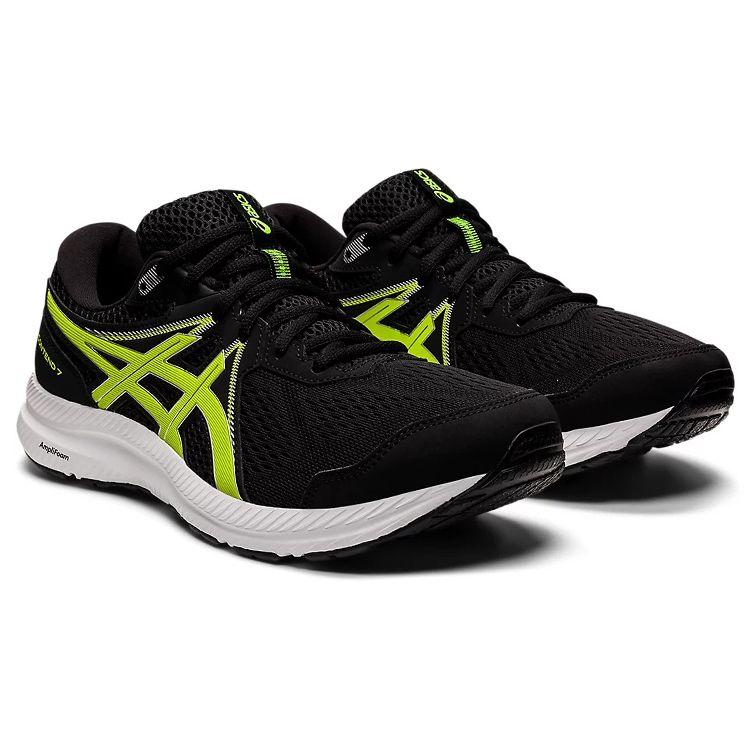 Asics Gel Contend 7 Schwarz Reines Silber Herren Sneaker 1011B040-009