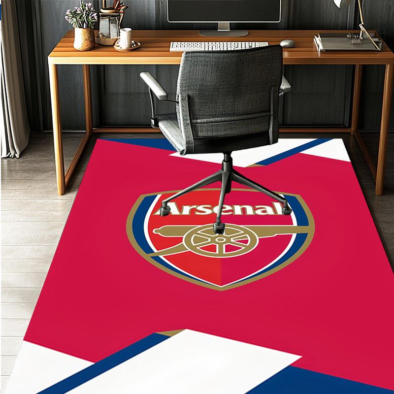 Arsenal F.C Pattern Rug, Indoor/Outdoor Mat, for Picnic, Gameroom, Bedroom, Office, Living Room, Home Decor Carpet, Birthday Gift