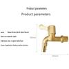 WDOFS Brass Washing Machine Faucet with Lock