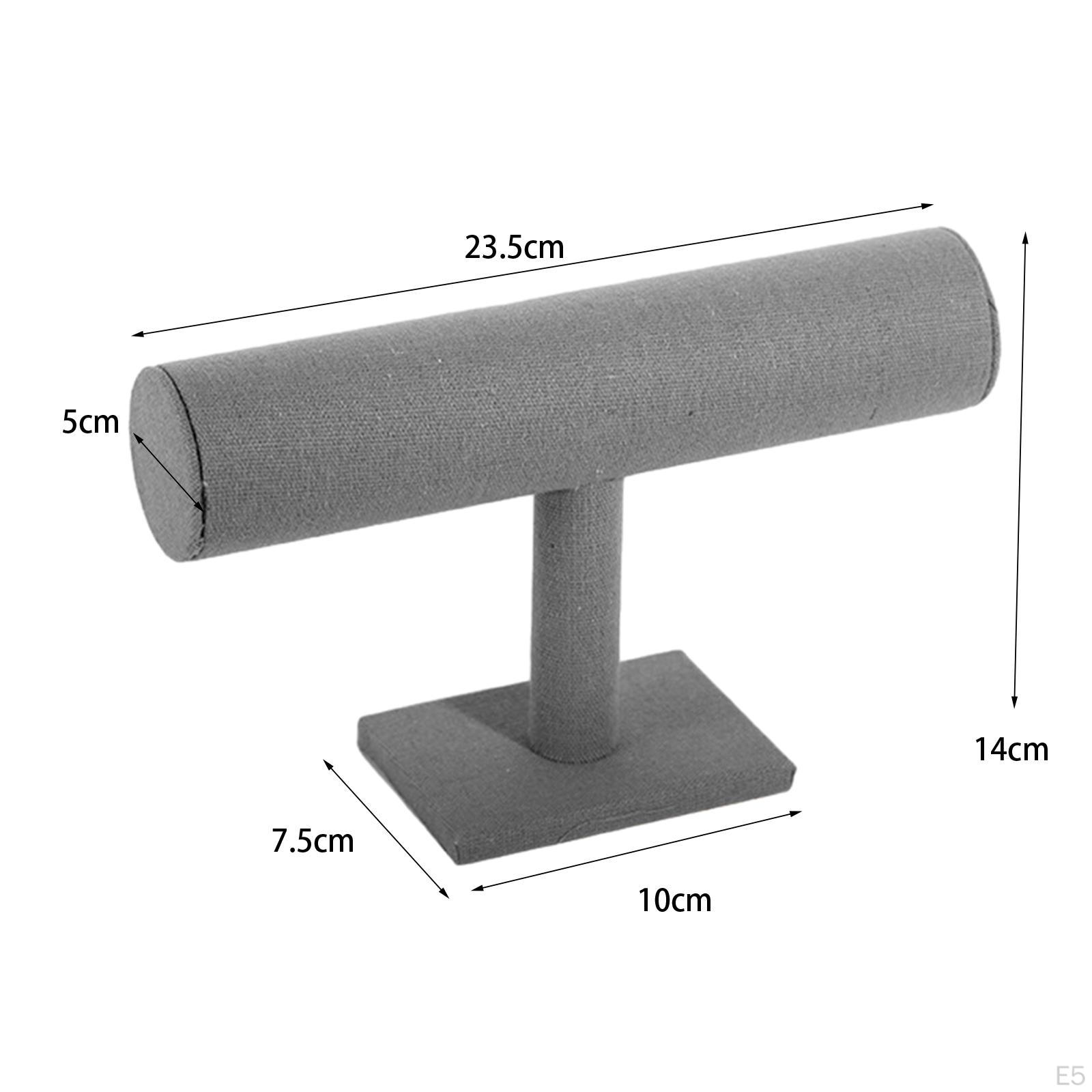 Браслет-органайзер Стенд T-образный декоративный настольный браслет из мешковины — фото 7