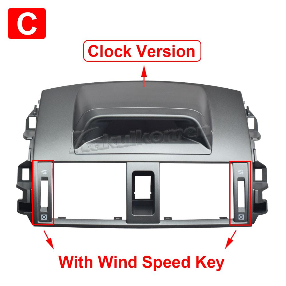 For Toyota Corolla Altis 2007 2008 2009 2010 2011 2012 2013 Center Dash A/C Air Conditioner Central Air Outlet Panel Grill Cover