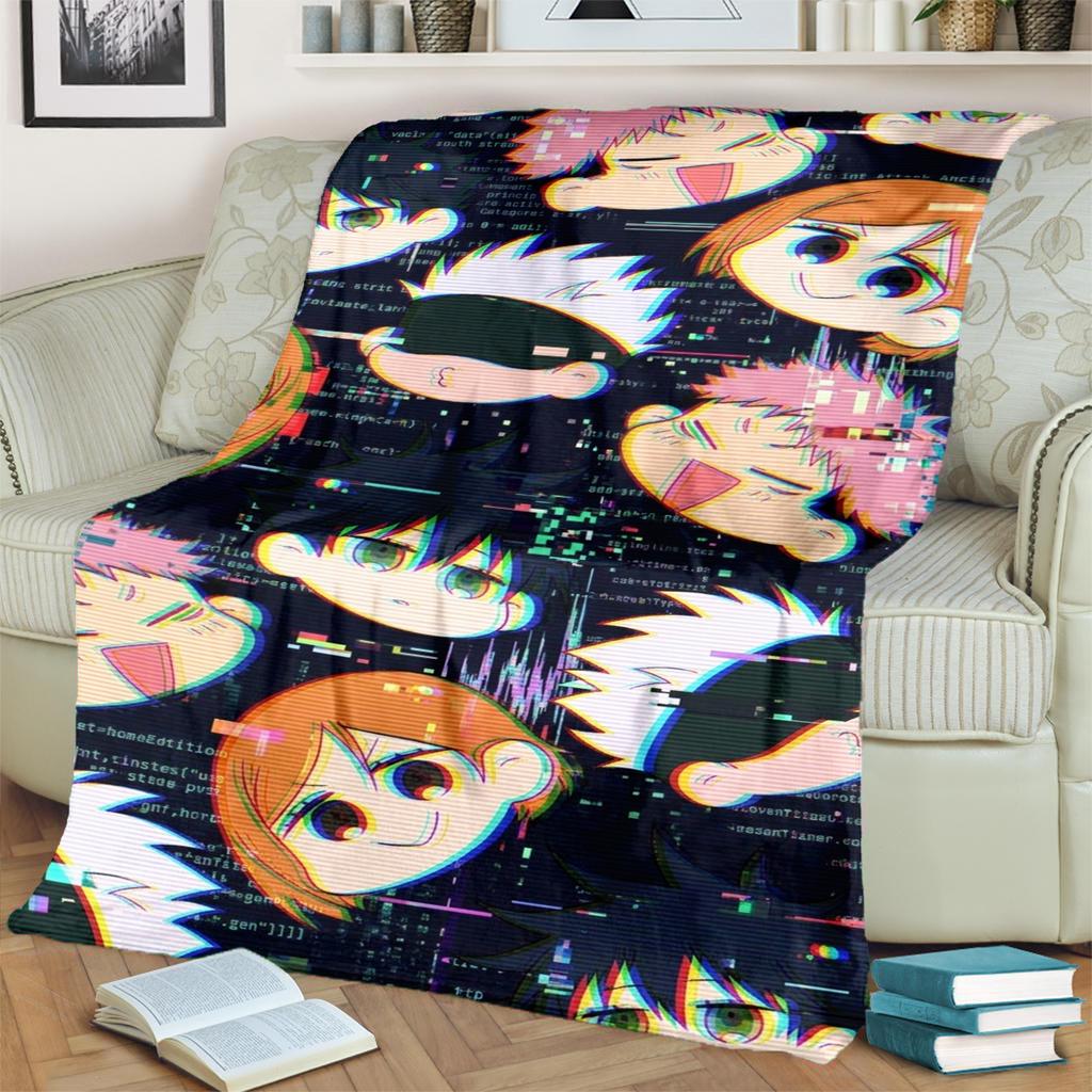 Jujutsu Kaisen Themed Blanket Soft Warm Flannel for Bedrooms, Sofas, Chairs, Picnics and Outdoor Use