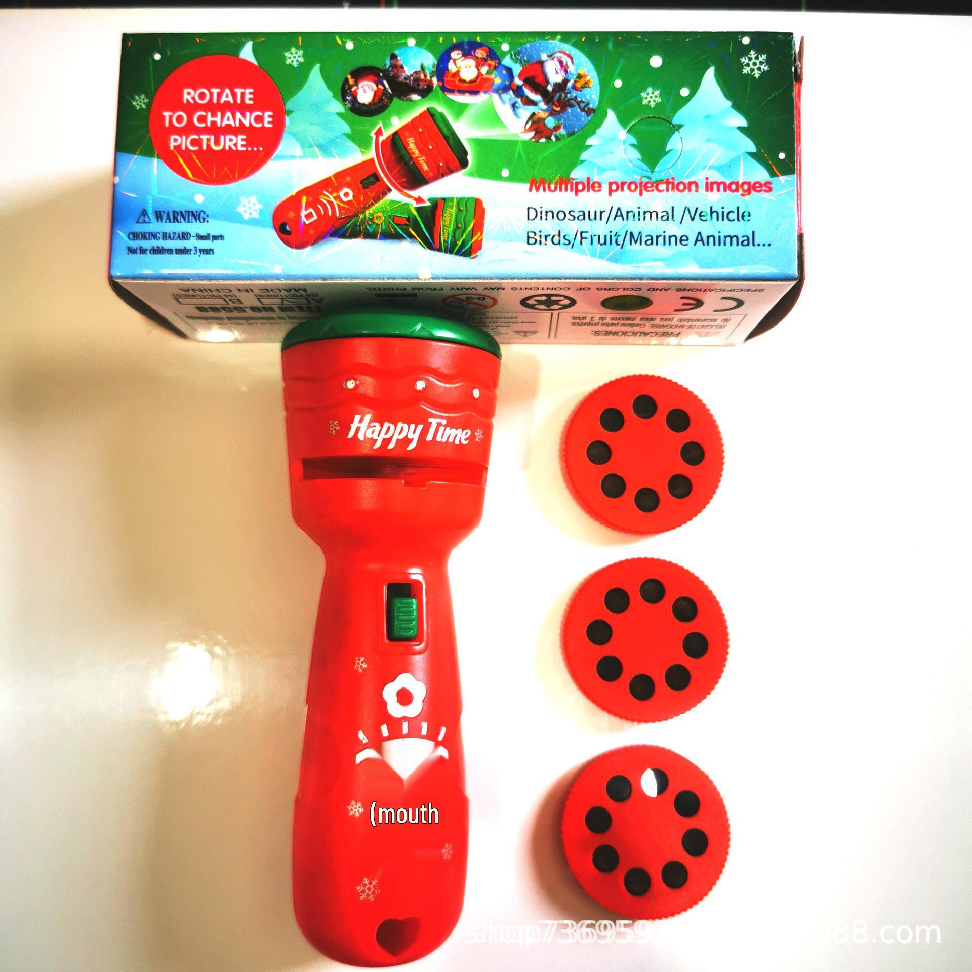 Christmas Luminous Projection Flashlight Toy for Kids