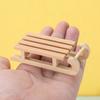 1:12 Casa delle Bambole Miniatura Slitta di Legno Slittino Decorazione Scena di Natale Giocattolo Casa di Gioco