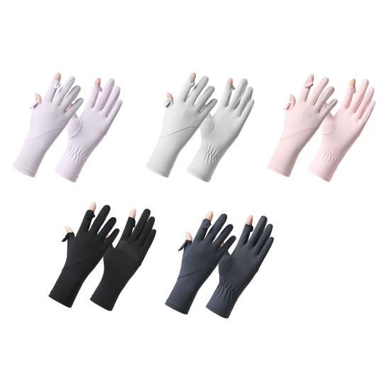UV-Schutz Kühlhandschuhe, Vollfinger Sonnenschutzhandschuhe, Anti-Rutsch-Handfläche, Ultraleichte Sommer-Fahrhandschuhe zum Radfahren, Wandern, Angeln