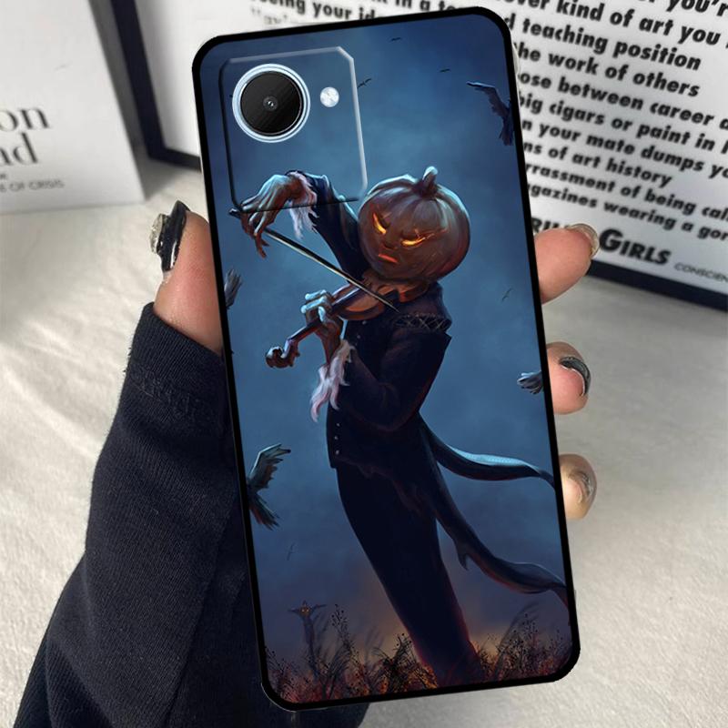 Halloween Pumpkin Ghost Mummy For Realme C55 C75 C67 C63 C51 C61 C53 C35 C65 C71 11 12 13 14 Pro Plus GT6 GT7 15 Pro Case