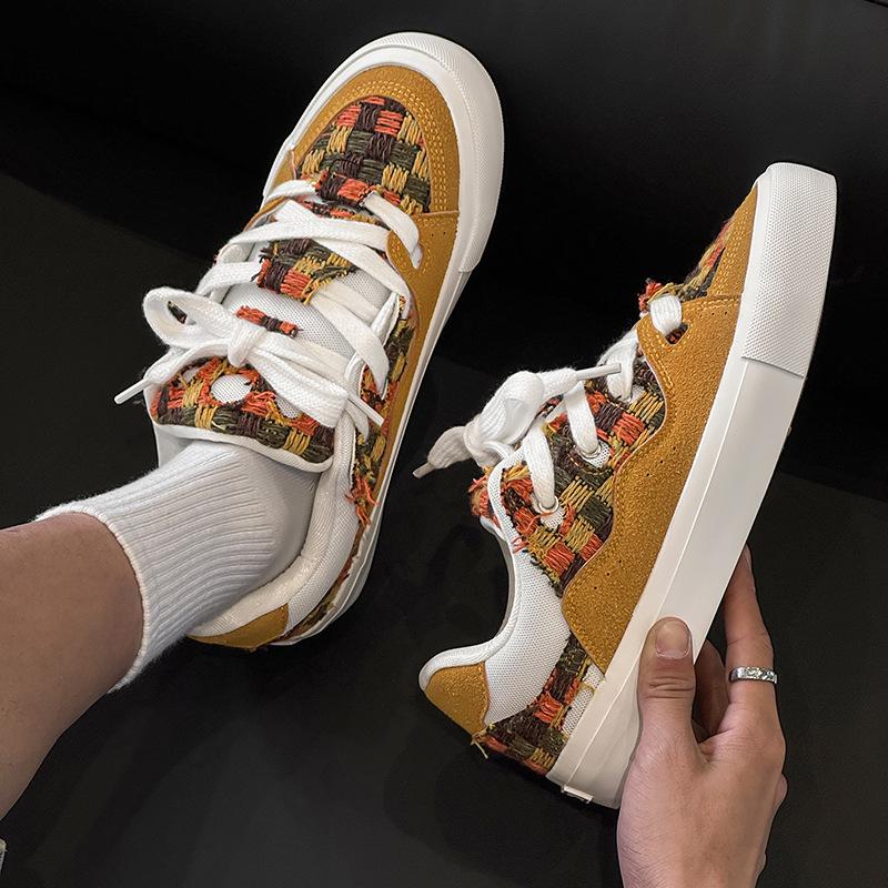 X spring and summer leisure sports low-top board shoes niche couple student bread shoes