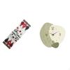 Festive Farmhouse Table Decor And Wall Clock Set for Holiday Winter Christmas Kitchen Office Cabinet