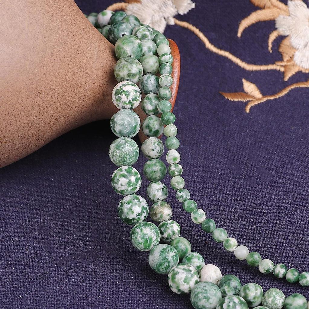 Natural African Jade Stone Round Loose Beads for Jewelry Making 15'' Strand 4/6/8/10/12mm