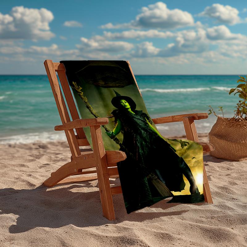 Ultra-Soft Beach Towel with Wicked Theme,Ideal for Pool - Camping, Diving - Perfect Travel Essential, Vibrant Beach Towel.