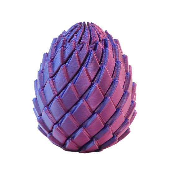 Twist Fidget Egg 3D Printed Spiral Fidget Dragon Egg Smooth Rotating Stress Relief Desk Toy Unique Easter Basket Stuffers for Adults Relaxation