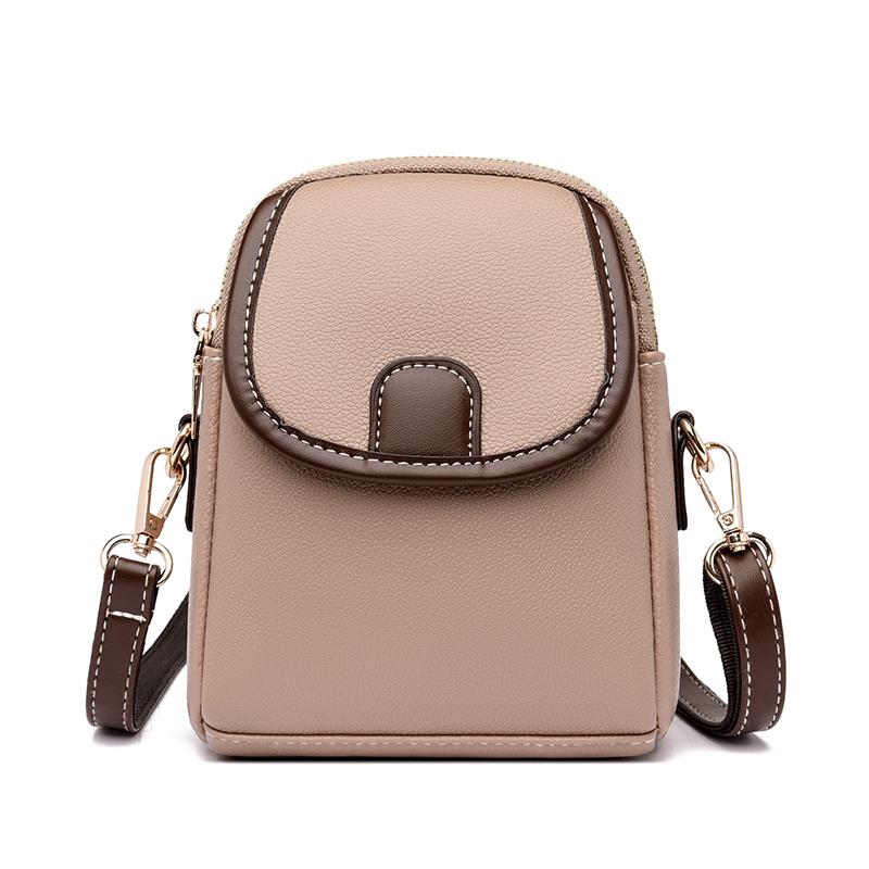 Mini Square Bags Bag Versatile Crossbody Shoulder Bag Casual Trendy Leather Bag Cellphone Bag for Women