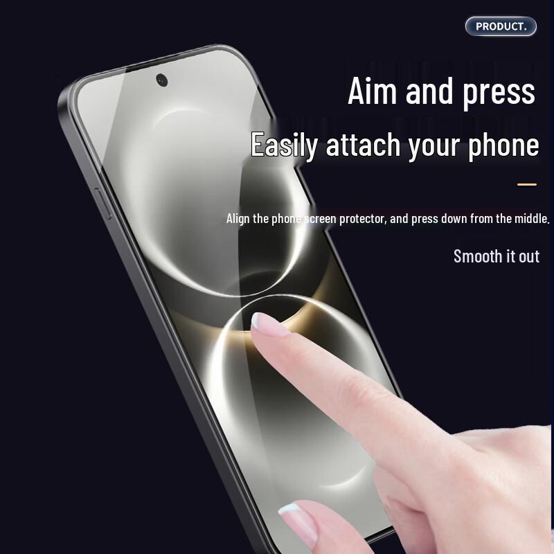 Smorss Ultra-Narrow Bezel Screen Protector for Huawei Enjoy 90 Pro Max (2-Pack)