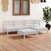 Day and Night - Day and Night Garden Furniture Set 5 Pieces Solid White Pine Wood