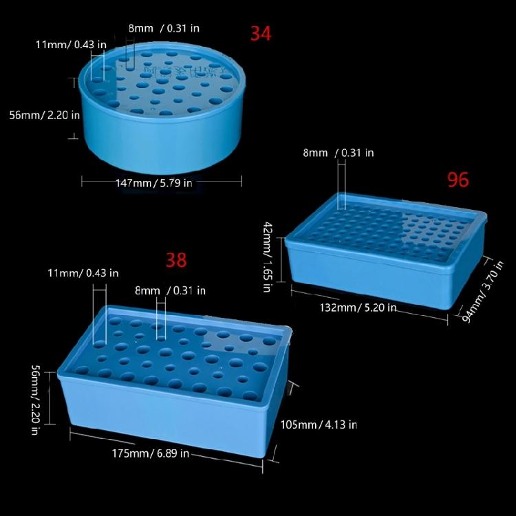 Ruimtebesparende Laboratorium Centrifugebuis Opslag Vriezerbox Container Ondersteunt Diverse Buisformaten En Eenvoudig Transport
